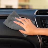 Set 4 lavete de curatare auto, din microfibra, multicolor, 40 x 30 cm, Goodyear, GY904005